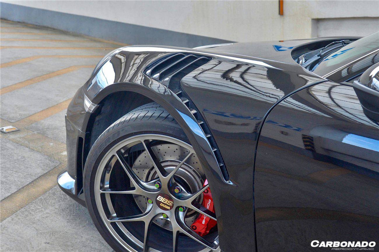 2013-2019 Porsche 991 Turbo    S GT2RS Style Front Bumper and Fender