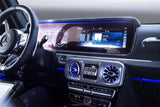 2019-2022 Mercedes Benz G Wagon W464 Dry Carbon Fiber Screen Surround Panel Replacement Carbonado (OE) Fits: G550, G63 AMG