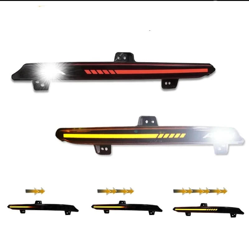 Honda Accord LED Rear Bumper Reflector Lights – Brake, DRL & Sequential Turn Signal (2018–2022 Sedan)