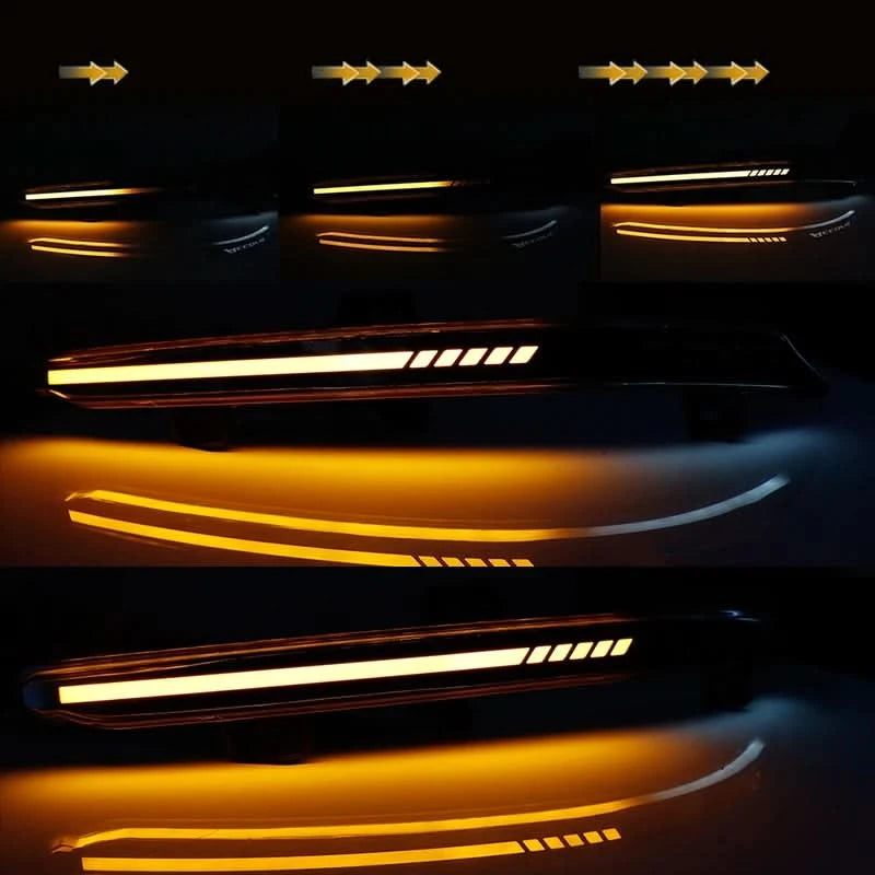 Honda Accord LED Rear Bumper Reflector Lights – Brake, DRL & Sequential Turn Signal (2018–2022 Sedan)