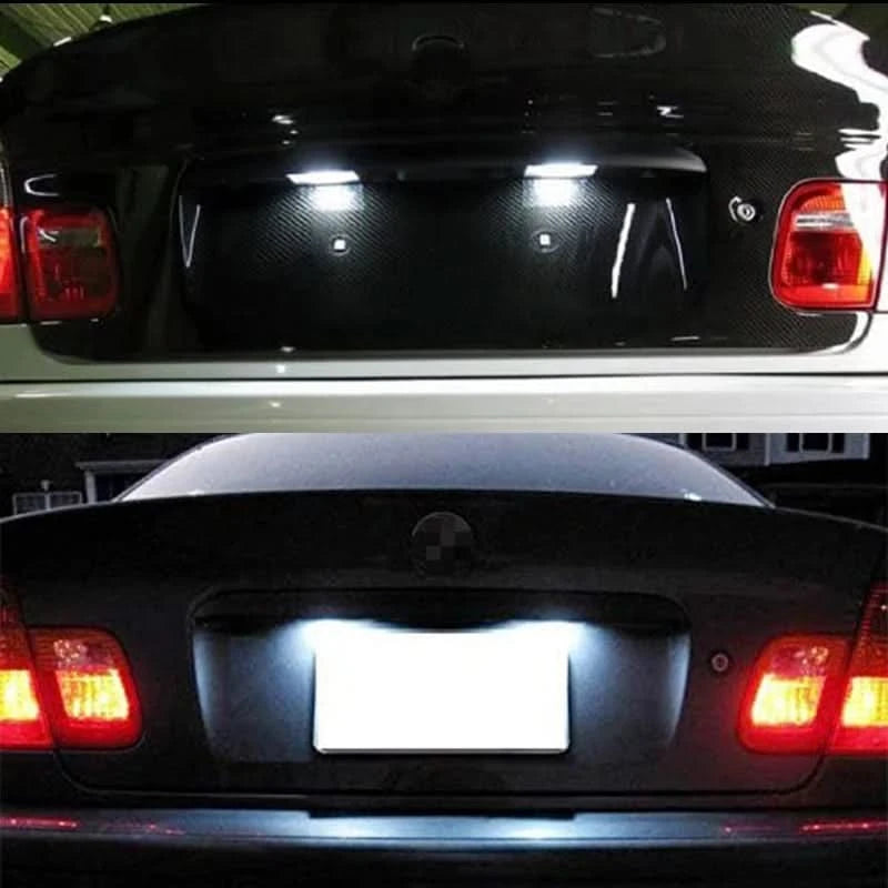 CAN-Bus Error-Free LED License Plate Lights – BMW E46 3 Series (1998–2007)