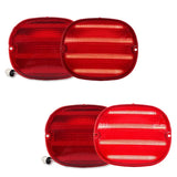 OE-Style Red LED Tail Light Kit for Chevrolet Corvette C4 1990–1996 | 4-Piece Rear Brake, Turn & Parking Lamp Set
