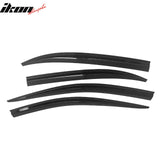 2008-2012 Chevrolet Malibu Window Visors Black Sun Rain Guard 4PCS