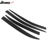 2008-2012 Chevrolet Malibu Window Visors Black Sun Rain Guard 4PCS