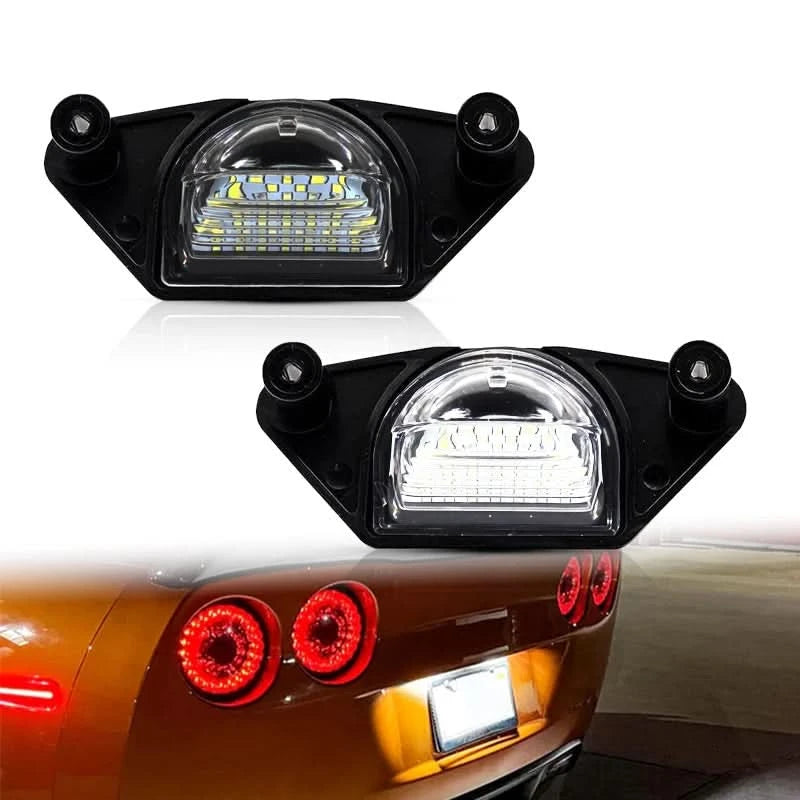 LED License Plate Light Assembly – OEM-Fit White Upgrade (GM & Pontiac Applications, Pair)