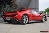 DarwinPRO 2022-2026 Ferrari 296 GTB & GTS Type F171 iMP Style Carbon Fiber Rear Diffuser With Undertray