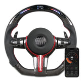 BMW F-Series Carbon Fiber LED Race Display Steering Wheel – Performance Interior Upgrade