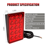 F1-Style LED Rear Brake Light – 12V Strobe & Running Light Warning Lamp (Universal Fit)