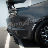 2019-2025 Camaro RS/SS/ZL1 Gloss Double Sided Carbon Fiber Rear Bumper w/Rear Diffuser Quad Tips 1pc
