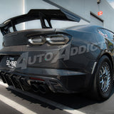 2019-2025 Camaro RS/SS/ZL1 Gloss Double Sided Carbon Fiber Rear Bumper w/Rear Diffuser Quad Tips 1pc