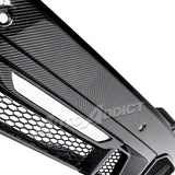 2024–2026 Mustang S650 Heritage SC™ V-Shaped Dry Gloss Carbon Fiber Rear Diffuser Rectangular-Exit Quad Tips