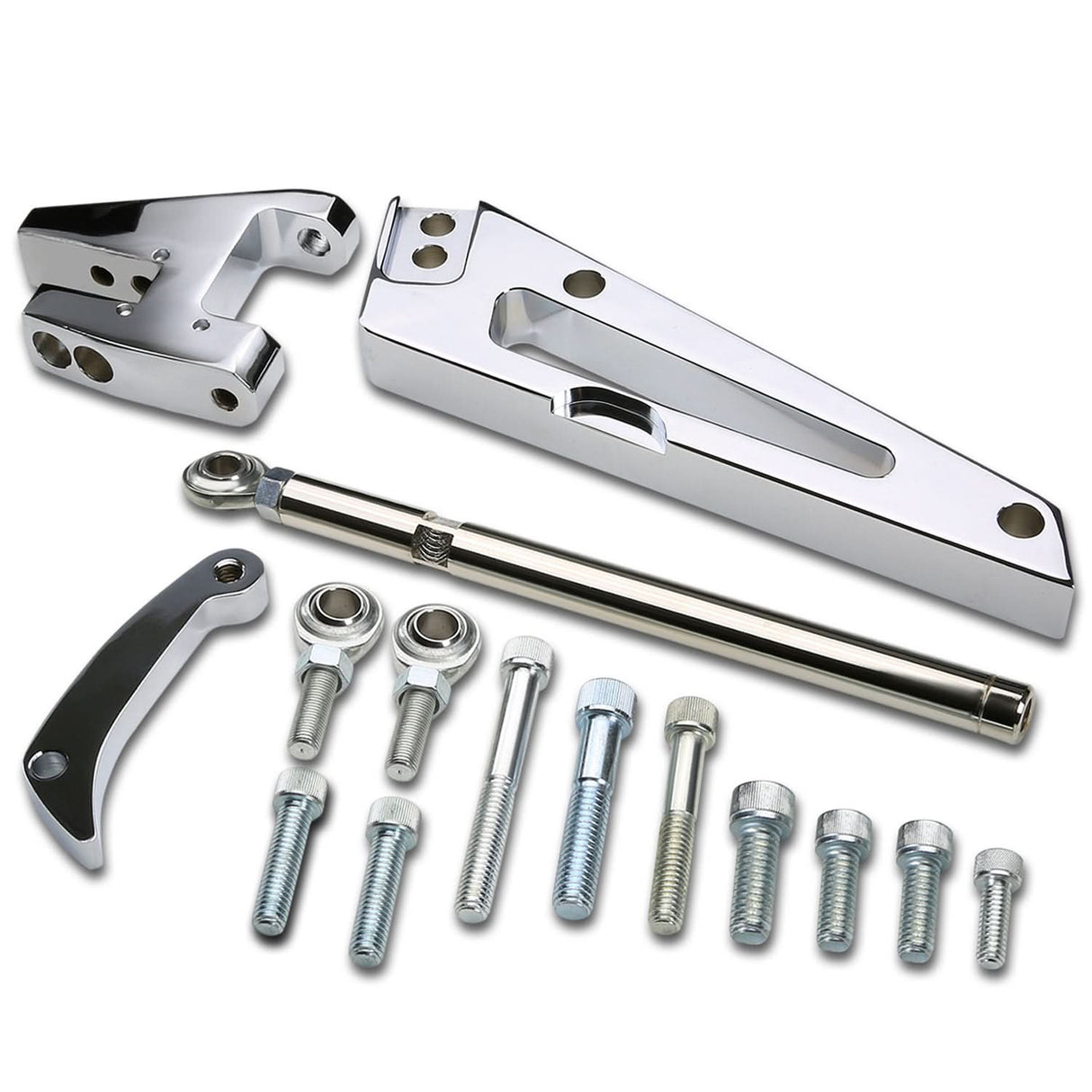Chevrolet BBC Short Water Pump Alternator Bracket Set - Chrome