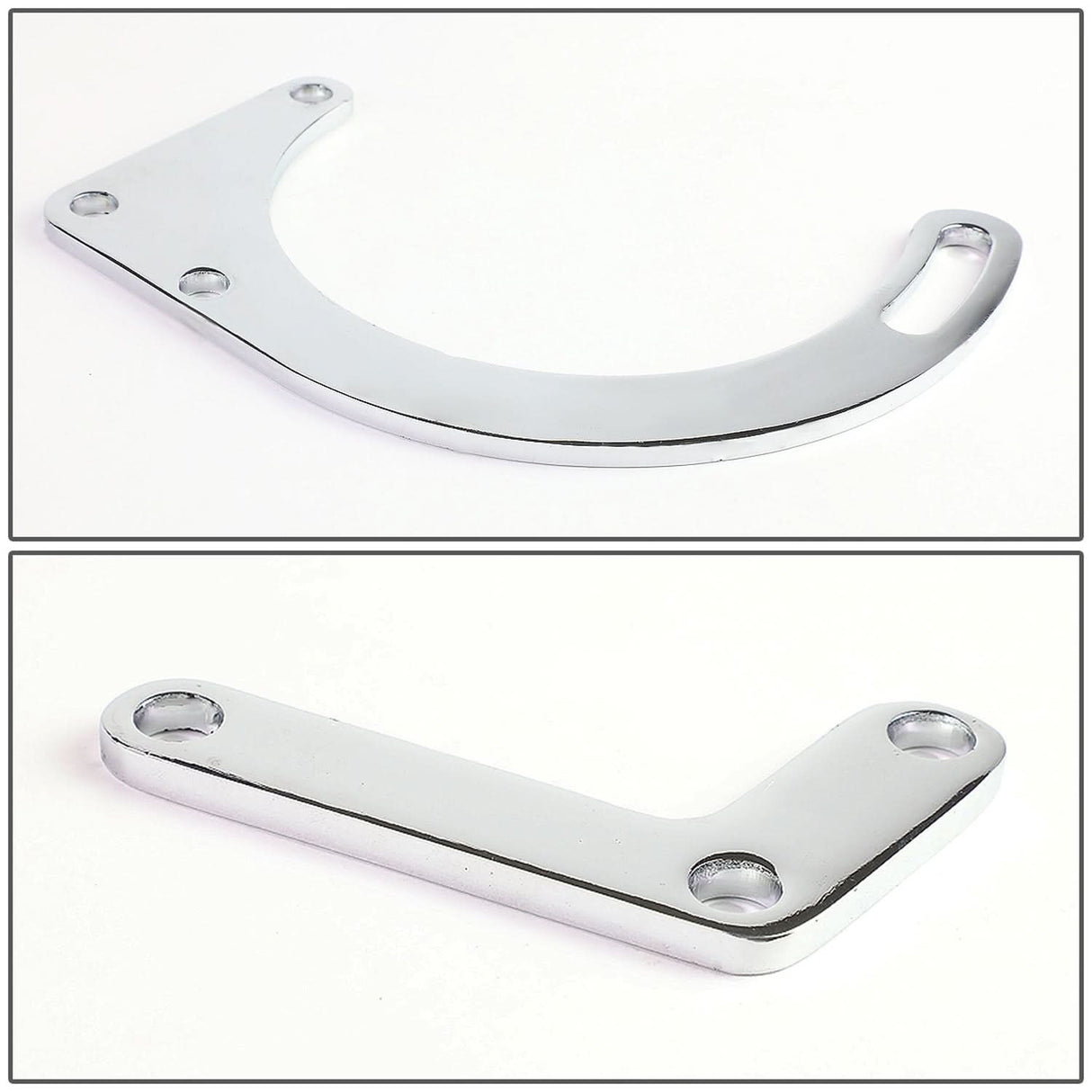 1955-1968 Chevrolet SBC Low Mount Alternator Bracket Set - Chrome