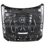 2015 - 2020 Mustang Shelby GT350 Double Sided Carbon Fiber Hood