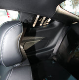 2015 - 2020 Mustang Carbon Fiber Type-Vented Side Window Louvers (Pair)