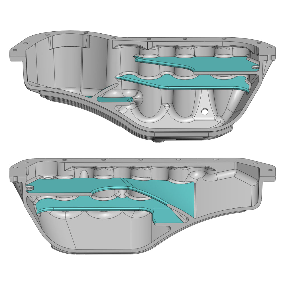 Aluminum Oil Pan Sump 4.22 quarts (4.0L) for VW 1.8 2.0 8V 16V