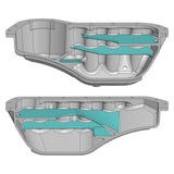 Aluminum Oil Pan Sump 4.22 quarts (4.0L) for VW 1.8 2.0 8V 16V