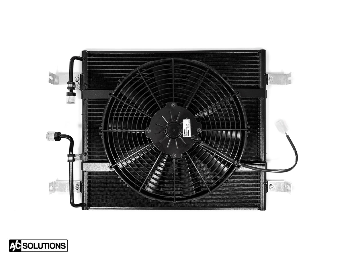 A/C Solutions x CSF E28 Parallel Flow Condenser + 13" SPAL Fan Combo
