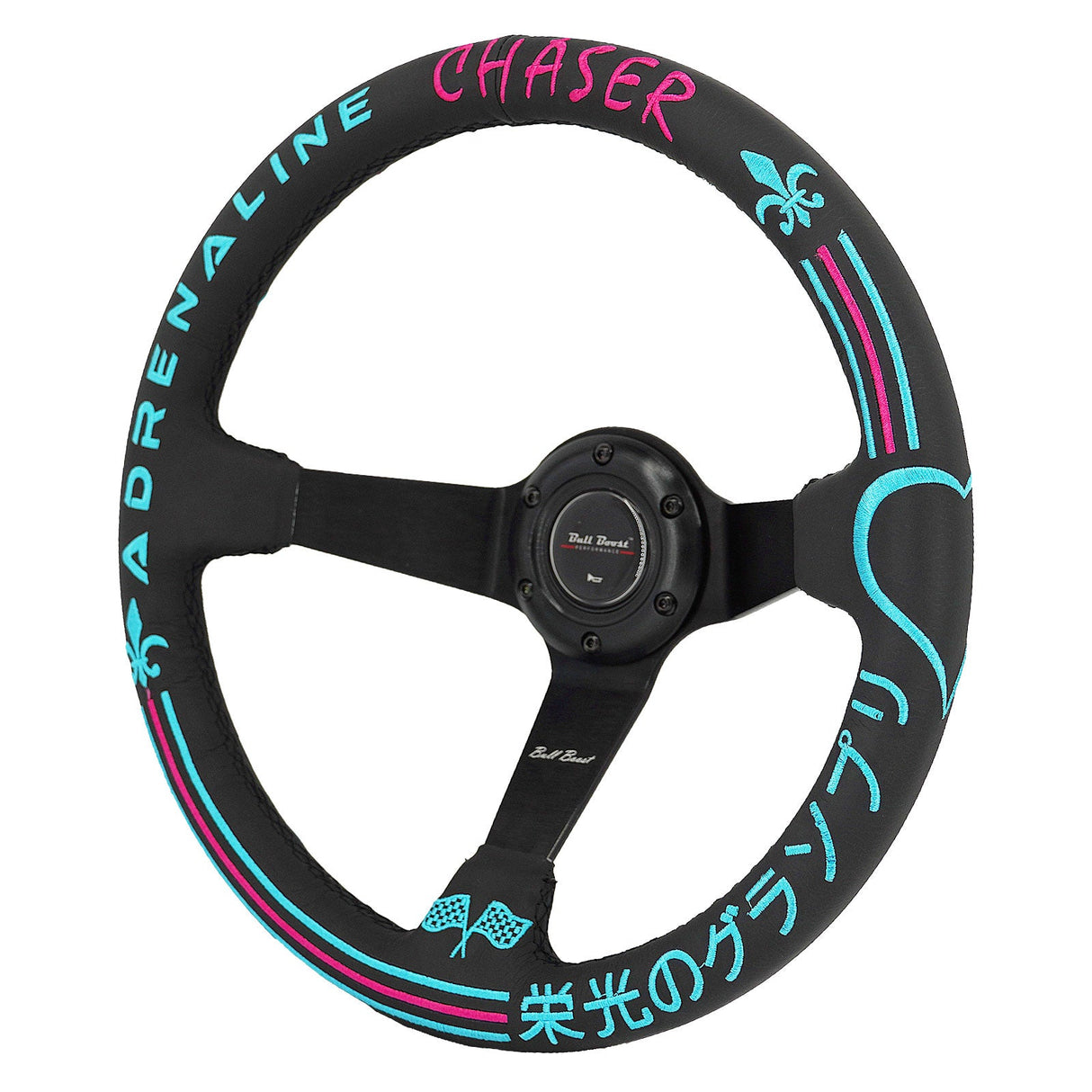 350mm Steering Wheel + Short Hub Adapter Kit For Mazda Miata RX-7 RX-8 MX-3 MX-6