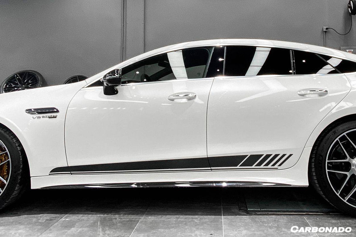2019-2023 Mercedes Benz AMG GT63 S 4Door Coupe X290 OEM Style Carbon Fiber Side Skirts