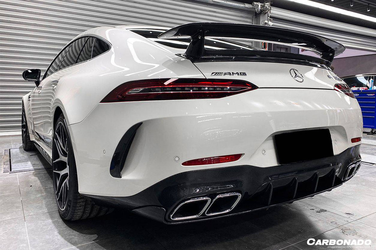 2019-2023 Mercedes Benz AMG GT63  S 4Door Coupe X290 OEM Style Carbon Fiber Rear Diffuser