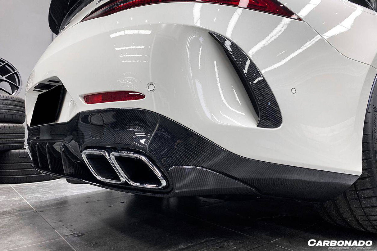 2019-2023 Mercedes Benz AMG GT63  S 4Door Coupe X290 OEM Style Carbon Fiber Rear Diffuser