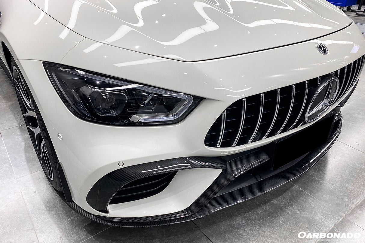 2019-2023 Mercedes Benz AMG GT63S 4Door Coupe X290 OEM Style Carbon Fiber Middle Front Lip