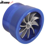 Universal Fitment Tornado Style Blue Air Intake Turbo Gas Saver Fan