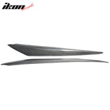 2010-2013 Mazda 3 Headlight Eye Lid Carbon Fiber Eyebrow Cover Pair