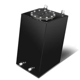 3 Gallon Aluminum Fuel Cell Gas Tank - Black with Bottom Feed