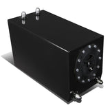 3 Gallon Aluminum Fuel Cell Gas Tank - Black with Bottom Feed