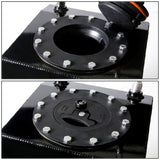 3 Gallon Aluminum Fuel Cell Gas Tank - Black with Bottom Feed