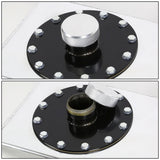 12 Gallon Polished Aluminum Fuel Cell Gas Tank with Level Sender