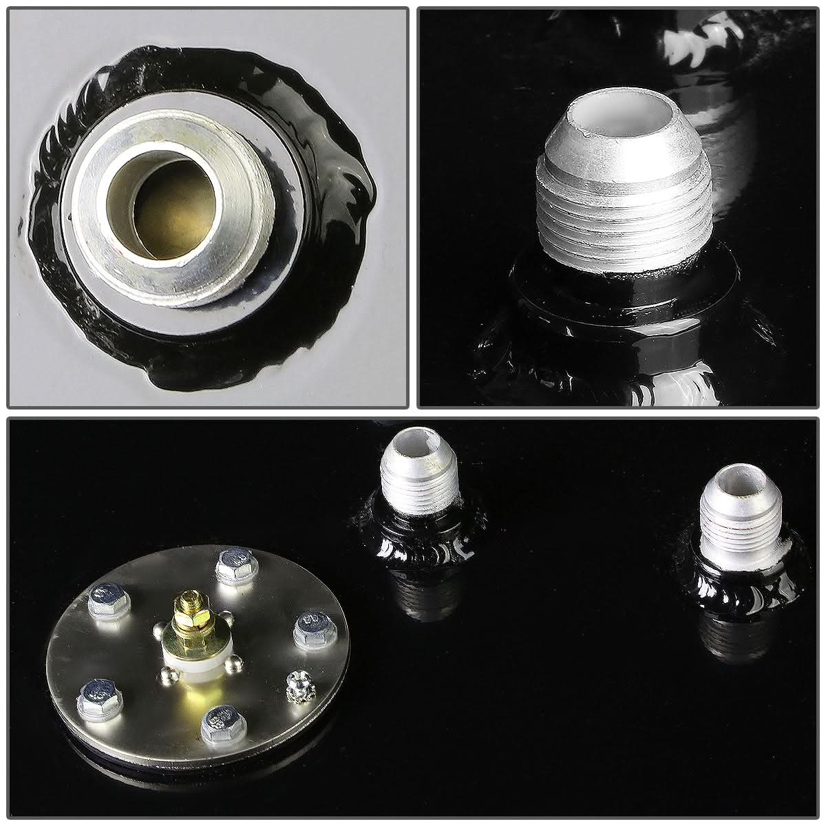 17 Gallon Fuel Cell Gas Tank with Level Sender - Top Feed Aluminum