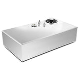17 Gallon Aluminum Fuel Cell Gas Tank with Level Sender - Polished