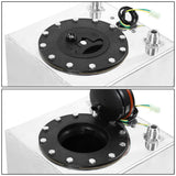 2.5 Gallon Aluminum Fuel Cell Gas Tank with Level Sender - Polished