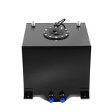 5 Gallon Aluminum Fuel Cell Gas Tank with Level Sender - Black