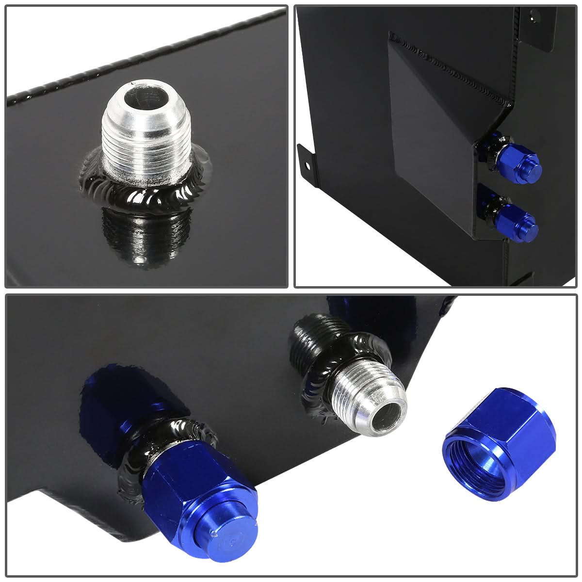 8 Gallon Aluminum Fuel Cell Gas Tank with Level Sender - Polished