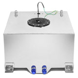 10 Gallon Aluminum Fuel Cell Gas Tank with Level Sender - Polished