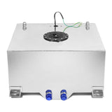 15 Gallon Aluminum Fuel Cell Gas Tank with Level Sender - Polished