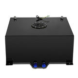 15 Gallon Aluminum Fuel Cell Gas Tank with Level Sender - Black