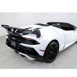 AP Style Dry Carbon Fiber Rear Wing with Base Panel for Lamborghini Huracan LP580 LP610 EVO