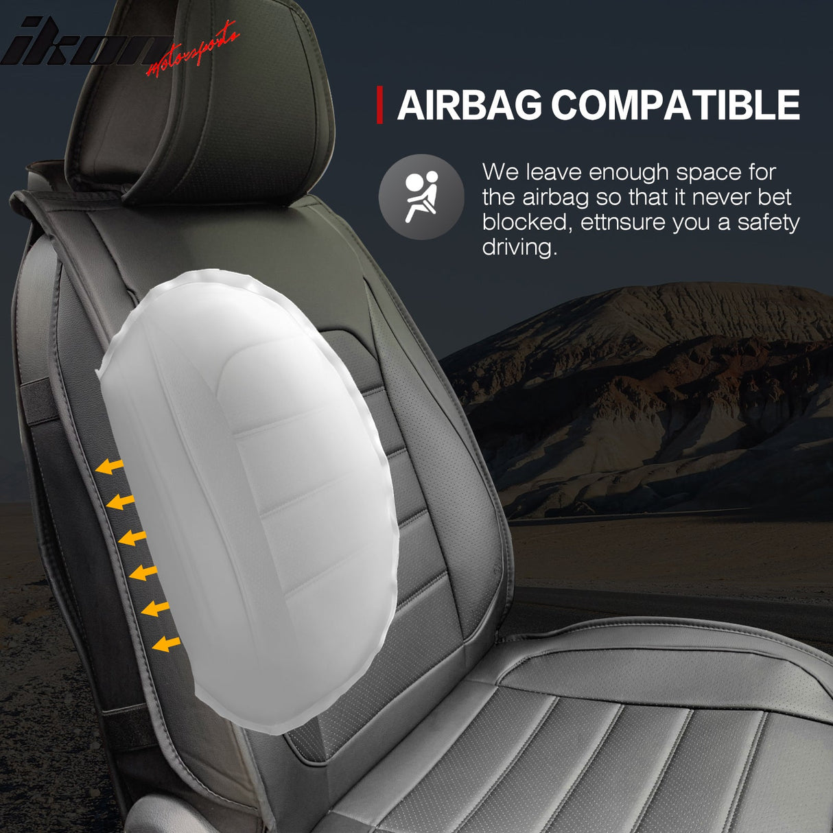 Universal Car Seat Covers Cushion Protecots PU Leather - 02 Style