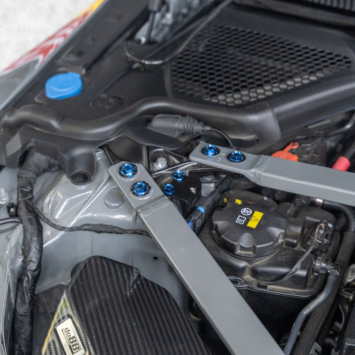 JDC Titanium Engine Bay Dress-Up Hardware Kit | 2021-2026 BMW M3/M4