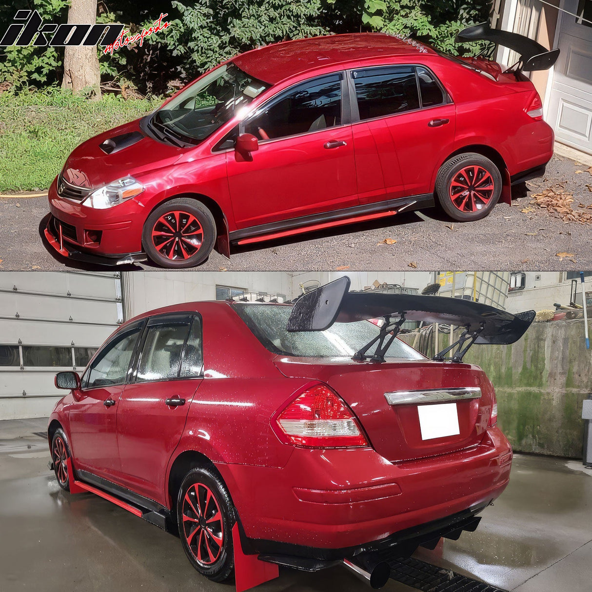 Nissan 57" Unpainted GT Style Adjustable Rear Trunk Spoiler Wing ABS