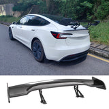 Universal JDM GT Style Carbon Fiber Print Trunk Spoiler Wing Lip ABS