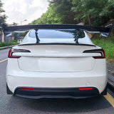 Universal JDM GT Style Carbon Fiber Print Trunk Spoiler Wing Lip ABS