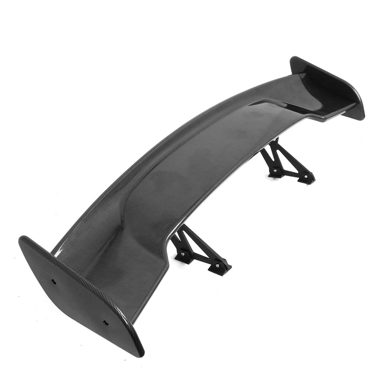 Universal JDM GT Style Carbon Fiber Print Trunk Spoiler Wing Lip ABS
