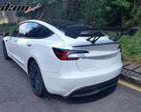 Universal JDM GT Style Carbon Fiber Print Trunk Spoiler Wing Lip ABS