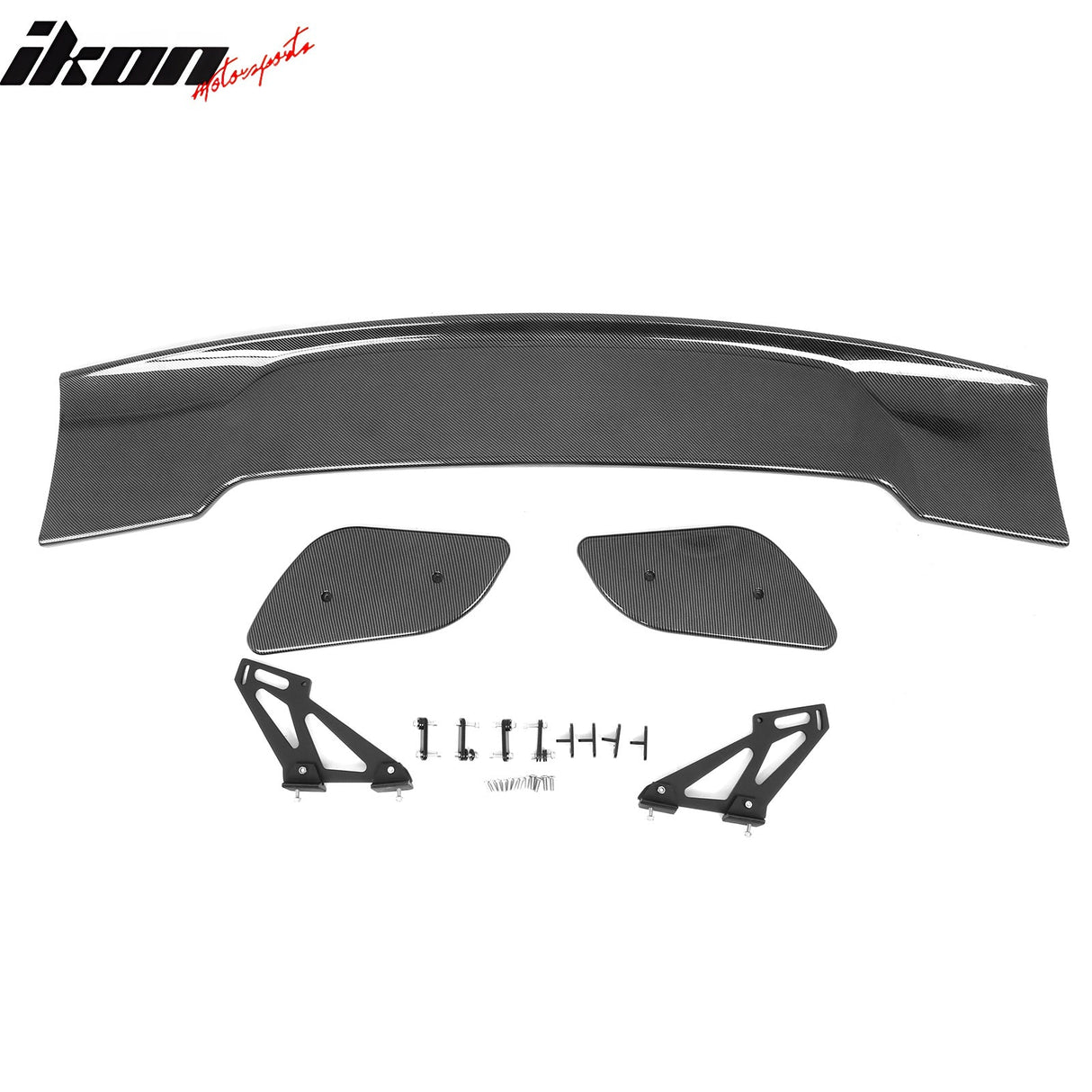 Universal JDM GT Style Carbon Fiber Print Trunk Spoiler Wing Lip ABS